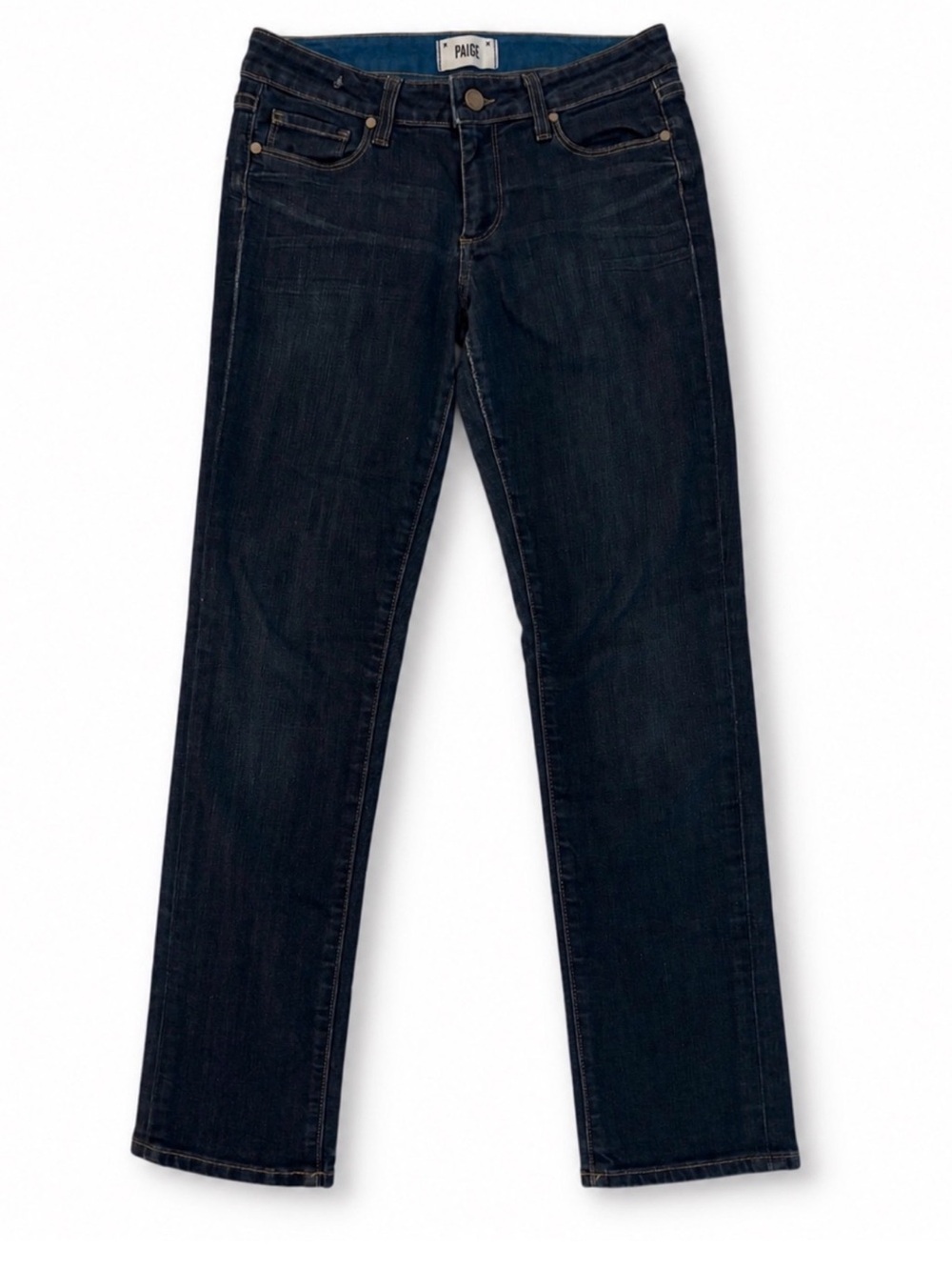 PAIGE Skyline Ankle Peg Dream Wash Slim Straight Ankle Jeans Size 27 - Picture 2 of 5